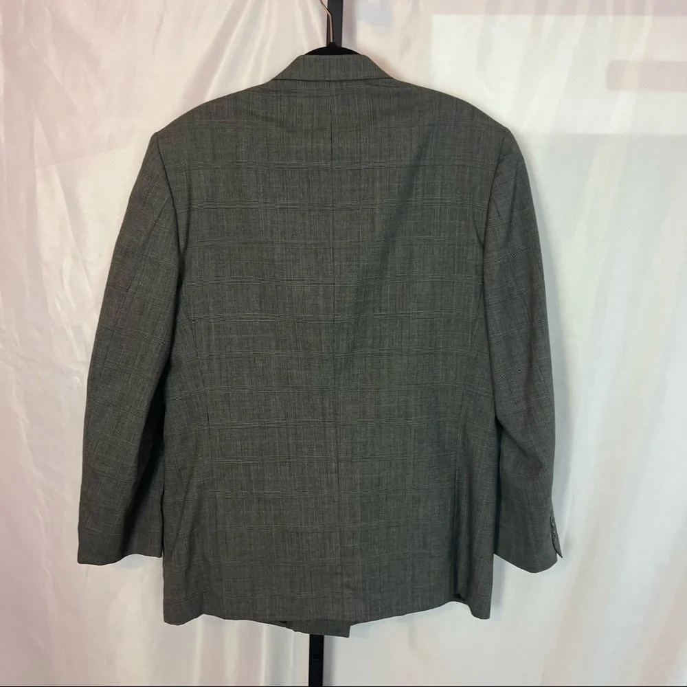 Hardy Amies London Wool Gray Blazer Jacket, size 44